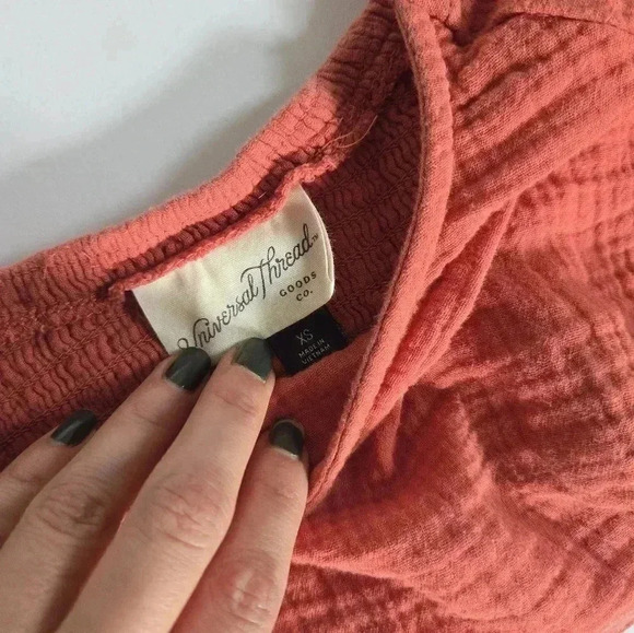 Cotton gauze two piece long sleeve and maxi skirt puff sleeve sz S/XS - Picture 6 of 12